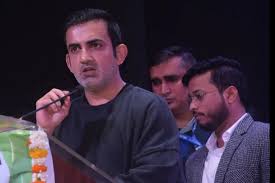 India coach Gautam Gambhir fields questions at a news conference in file photo. India to play 'high-risk cricket' in Champions Trophy 2025: Gambhir