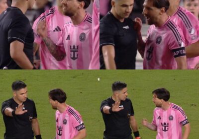 Messi swearing at Referee after Inter Miami hard-fought draw at New York City