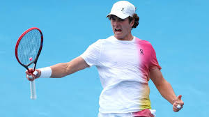 Brazilian Joao Fonseca grunts as he takes a shot at the Australian Open 2025 in file photo. Russian Andreeva, Fonseca to send tennis 'seismic shockwaves,': coach