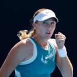 Russian Mirra Andreeva pumps her fist at an Australian Open 2025 match in file photo. Andreeva, Fonseca to send tennis 'seismic shockwaves,': coach