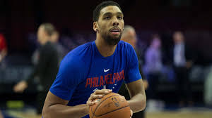 Jahlil Okafor when he was playing for the Philadelhpia 76ers in 2015. Okafor back in NBA with Pacers after four years.