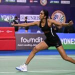 India's PV Sindhu takes a shot at her recent match in file photo. Sindhu welcomes 'new learning' despite injuries, inactivity