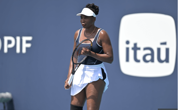 American Venus Williams fields at a recent tournament in file photo. Venus Williams eyes comeback, gets BNP Paribas Open wild card