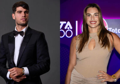 Spain's Carlos Alcaraz (left) and Belarus' Aryna Sabalenka (right) pose with their formal attires at a recent event in file photo. Alcaraz, Sabalenka gets nods for Laureus World Sports Awards