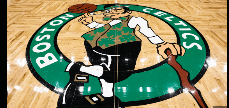 The logo of the Boston Celtics is featured in the team's home courrt. Players and officials of the Boston Celtics celebrate the team's 18th NBA championship in June 2024 in file photo. Celtics sold to new ownership group for USD6.1 billion: sources