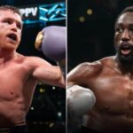 Mexico's Canelo Alvarez (left) and American Terence Crawford (rihgt) are paired in many photos in anticipation for their upcoming September fight. Crawford won't force KO, just needs to 'beat' Canelo in September