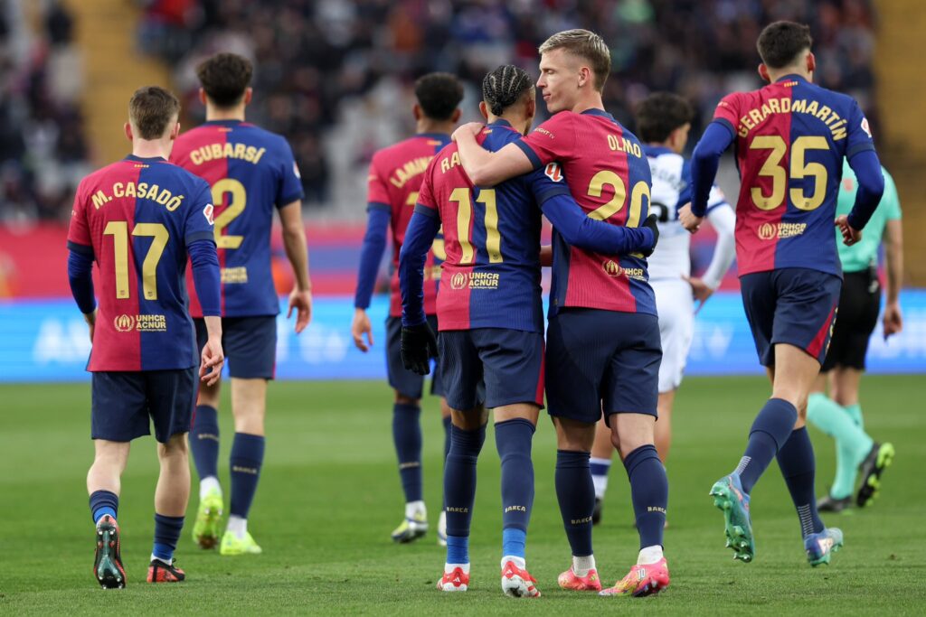 Dani Olmo was outstanding as Barcelona dominated Real Sociedad