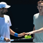 Serbia's Novak Djokovic and his coach Andy Murray (right) discuss a point in file photo. Murray joins Djokovic for Indian Wells