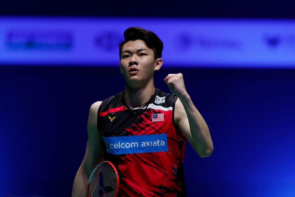 Malaysia's Lee Zii Jia pumps his fist in file photo. India's Kidambi Srikanth hits a shot at an Orleans Masters 2025 qualifying match on Tuesday. Srikanth, June Wei reach Orleans Masters 2025 main draw