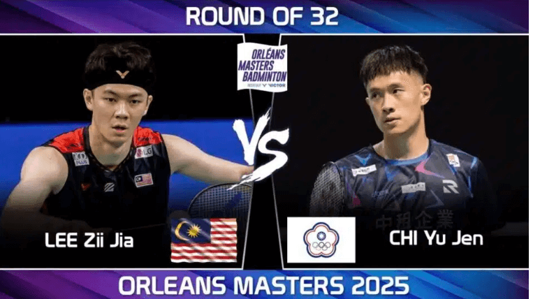 Malaysia's Lee Zii Jia (left) and Chinese Taipei;'s Chi Yu Jen (right) were paired against each other on Wednesday/ Zii Jia sizzles in Orleans Masters' debut