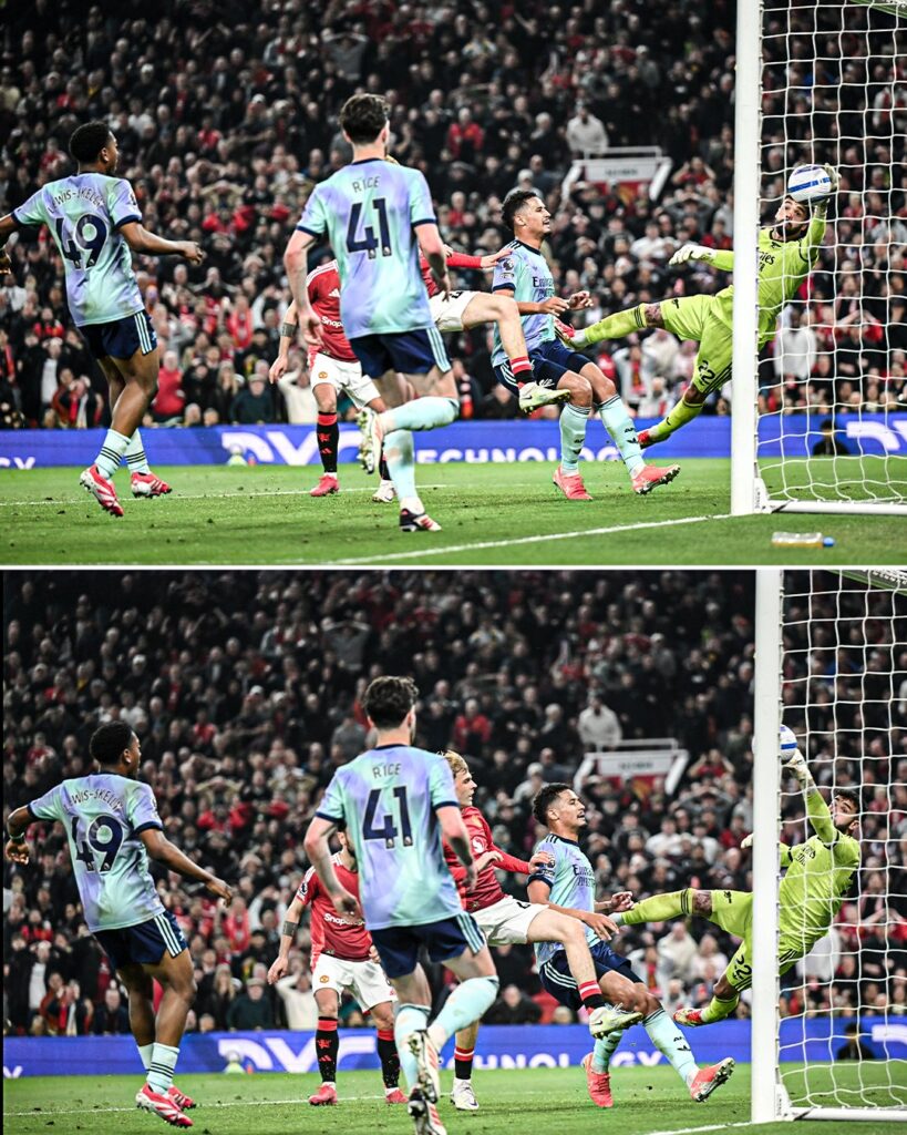 Man Utd 1-1 Arsenal: David Raye's crucial last-minute save