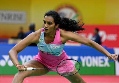 India's PV Sindhu attempts to take a shot at a recent match in file photo. All England Open to feature Sindhu, Sen among India's top guns