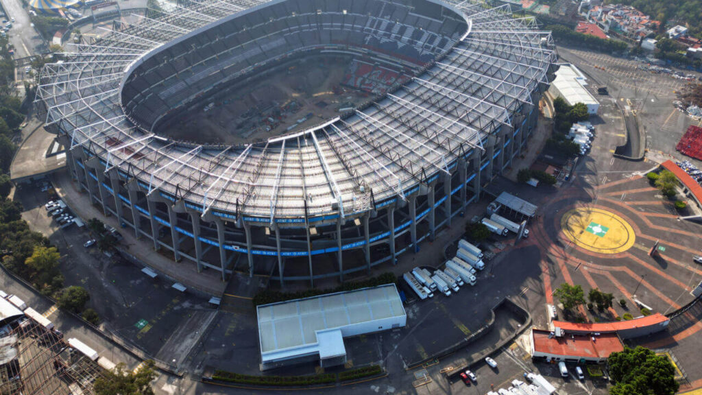 An aerial view of Azteca Stadium , or the Mexico City Stadium, is featured in file photo.Mexico City assures 'safe and smooth' 2026 FIFA World Cup