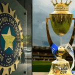 The BCCI logo (left) is displayed alongside the Asia Cup trophy (right) in file photo. BCCI plans to pull India out of Asia Cup amid Pakistan tensions