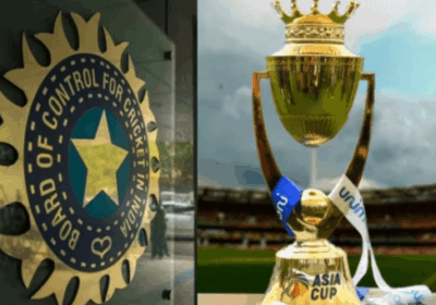 The BCCI logo (left) is displayed alongside the Asia Cup trophy (right) in file photo. BCCI plans to pull India out of Asia Cup amid Pakistan tensions