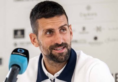 Serbian Novak Djokovic fields questions at a news conference ahead of his stint at the Geneva Open 2025. Djokovic in no rush to find permanent coach as French Open nears