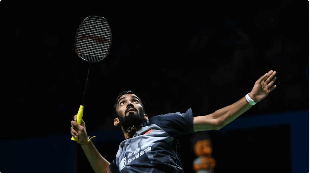 India's former world No.1 Kidambi Srikanth, stretches to serve in file photo. Sen loses to Nguyen in Thailand Open; Kidambi misses main draw
