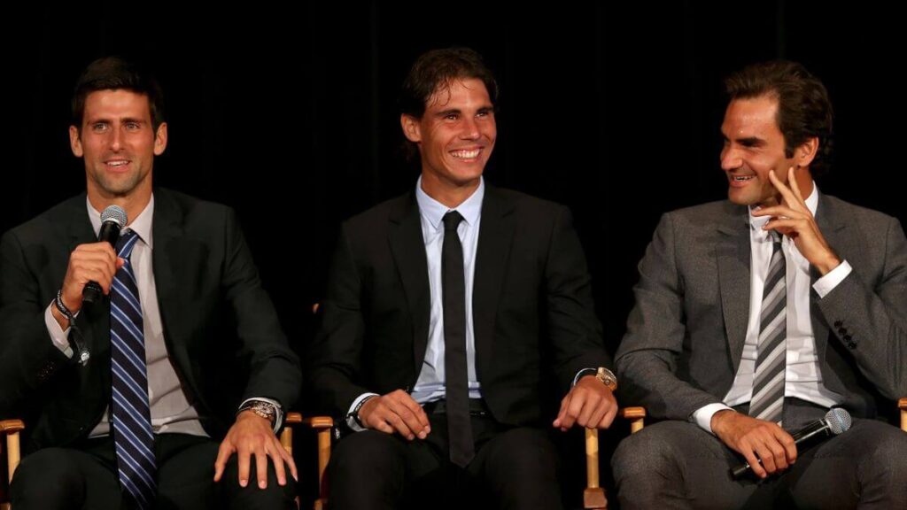 Expect another possible reunion among Serbia's Novak Djokovic (left), Spain's Rafael Nadal (middle), and Switzerland's Roger Federer (right), who are shown in file photo. Nadal's French Open tribute ceremony a 'no-brainer,' says Roddick