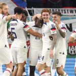 Members of the US Men's National Football Team (USMNT) gather on the pitch in file photo. USMNT ramps up FIFA World Cup 2026 preparations with friendlies