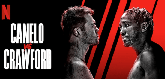 A Netflix promotional material featuring Mexican Canelo Alvarez (left) againt American Terence Crawford (right) is seen in file photo. Canelo, Crawford issue warnings ahead of September title fight