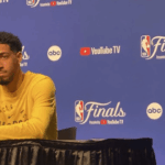 Pacers guard Tyr2ese Haliburton fields questions at NBA Finals 2025 Media Availability day on Wednesday. Pacers welcome underdog tag, 'best challenge' vs OKC in finals