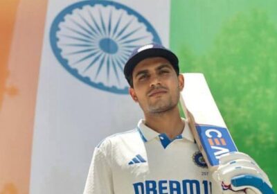 Shubman Gill holds his bat on his left shoulder as he poses for pictures at the pitch in file photo. Gill welcomes 'communication' after getting Indian Test captain role