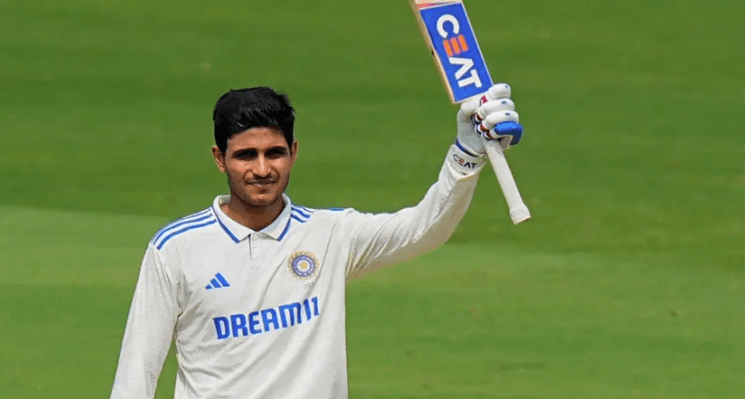 Shubman Gill raises his bat on his left shoulder as he poses for pictures at the pitch in file photo. Gill welcomes 'communication' after getting Indian Test captain role